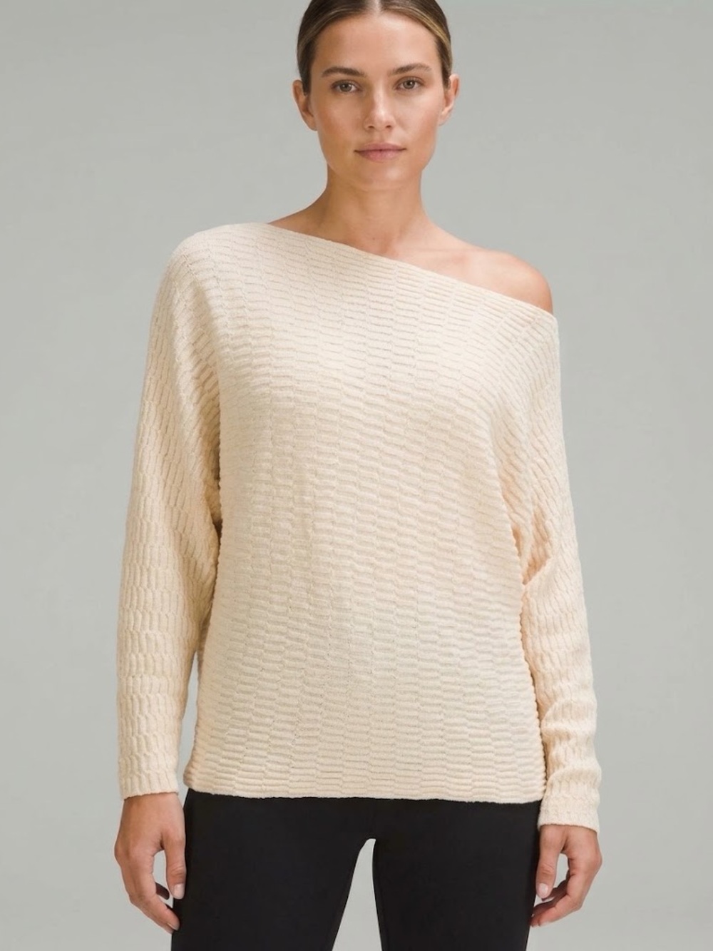 Kerisma - Off-Shoulder Cream Knit Sweater